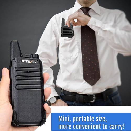 Mini Walkie Talkie Comunicacion Largo Alcance Retevis 6 Pz Foto 7