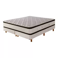 Sommier Sommier Cannon Resortes Sublime Pillow Top Súper Queen De 200cmx160cm Con Base Dividida