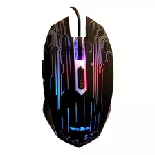 Mouse Gamer Led 3200 Dpi Luces Colores Weibo Wb1670 Cable