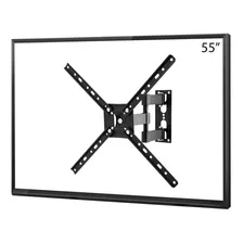 Suporte Para Tv Tri-articulado Lcd Led 26 32 40 42 47 50 55 Cor Preto