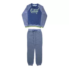 Conjunto Inverno Tam. 8 Infantil Feminino Azul