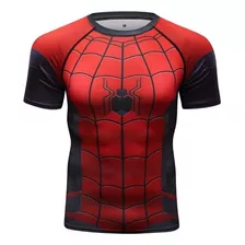 Playera Camisa Spiderman Hombre Araña Avengers Cosplay Licra