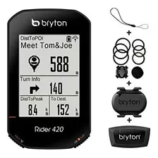 Computadora Para Bicicleta Bryton Rider 420t Gps Paquete De