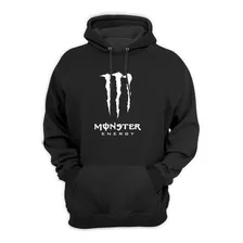 Moletom Monster Estampado Blusa De Frio Casaco Com Capuz 