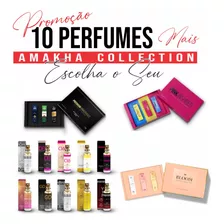  10 Perfumes 15ml Amakha Paris + Kit Promocional