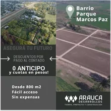 Lote - 100% Financiado - Barrio Parque Marcos Paz - Sin Expensas