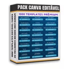 Pack Selecionado 1000 Templates Profissional Editável Canva