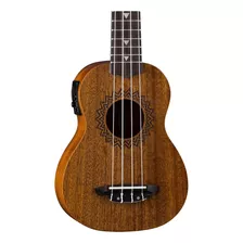 Ukulele Soprano Acústico/eléctrico Vintage De Caoba P...