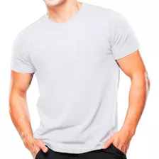 Camiseta Em Algodão Básica Lisa Sem Estampa Atack - Branca