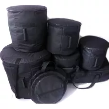 Capa Bag Para Bateria Kit 6 Peças Almofadas Extra Luxo