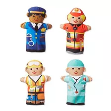 Marionete De Mão Melissa & Doug 96037 Jolly Helpers, Multico