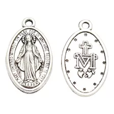 100 Abalorios De Medalla Católica De La Virgen María Milagro