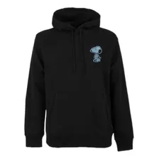 Sudadera Con Gorro Negra Snoopy Bordado