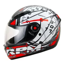 Capacete Mixs Moto Fokker Vários Grafismos + Viseira Cristal