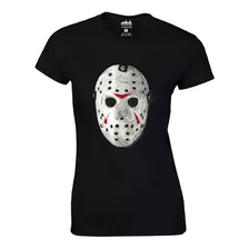 Baby Look Camiseta Feminina Algodão Jason Voorhees Terror