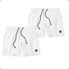 Kit 2 Bermuda Shorts De Tactel Masculino Academia Treino 