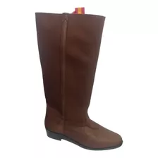 Botas La Española Pie De Cuero Y Caña De Lona