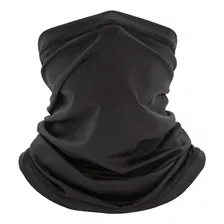 Bandana Con Costura Máscara Cubre Cuello Buff Bandana Negro