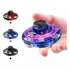 Mini Drone Disco Voador Ufo Infantil Azul Vermelho Preto