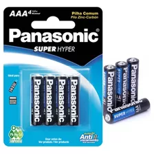 Kit De 8x Unidade Pilha Aaa Panasonic Super Hyper Cilíndrica