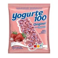 Bala Yogurt 100 Morango Dori - 400g 