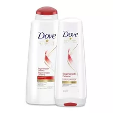  Dove Shampoo 750ml + Aco 400ml Regeneracion