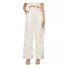 Pantalona Alfaiataria Com Cinto Elegante Calça Feminina 