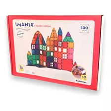 Imanix 100 Piezas Magnéticas Square Edition Braintoys