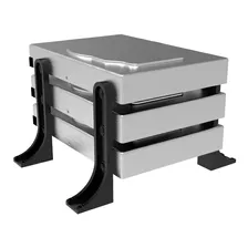 Suporte Rack Externo Vertical Até 3 Hd/ssd Organizador Mesa