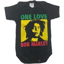 Body Personagem Reggae Bob Marley Para Bebe Menina E Menino