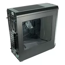 Case Gamer Xtech Atx Media Torre Negro Tapa Traslucida