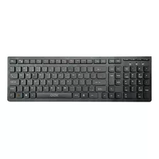 Teclado Multímidia Com Fio Oex Tc300 Flat 104 Teclas Preto Idioma Português Brasil