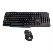 Teclado Con Mouse Inalambrico Negro Wit Para Computador