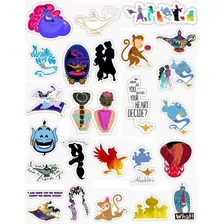 Planilla De Stickers Aladin 28 Cm Aprox