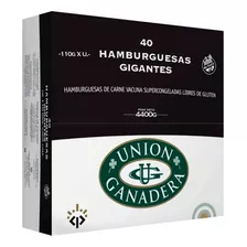 40 Hamburguesas Union Ganadera 110g + Fargo + Aderezo