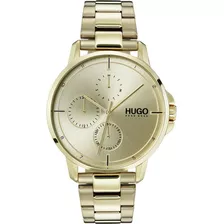 Reloj Hugo By Hugo Boss Caballero Color Gold 1530026 - S007 Color De La Correa Dorado Color Del Bisel Dorado