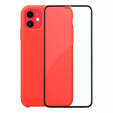 Capinha Silicone Compatível iPhone Modelos + Película Cor Rosa Neon Modelo Da Capa iPhone 7/8 Plus