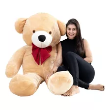 Urso De Pelúcia Gigante Teddy 1,70m Com Laço Várias Cores