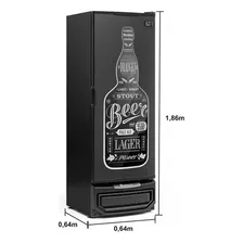 Refrigerador Vertical Cervejeira 410l Porta Cega 220v J
