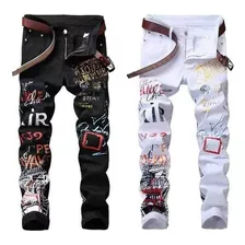 Jeans Estampados Punk Hip Hop Jeans