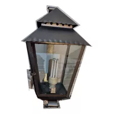 Farol C/mensula Tiempo Atras R522 Hierro Forjado Doble Techo