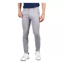 Pantalon De Gabardina Casual Strech Hombre Skinny