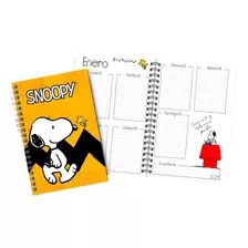 Agenda 2024 Snoopy Semanal Kit Imprimible Editable