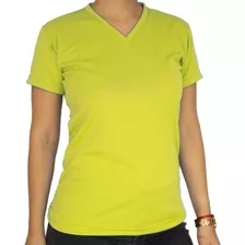 Playera Deportiva Dama V Sublimar Repele Sudor Cyancolor®