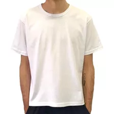 10 Camiseta Branca Gola Redonda Camisa Lisa 100% Algodão