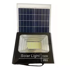 Reflector Led Solar 150w Luz Blanca Con Panel Solar