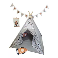 Carpa Tipi Diseño Animales Para Niños Pijamadas Pijamapartys