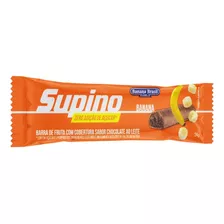 Barra De Frutas Banana Cobertura Chocolate Ao Leite Supino Pacote 24g