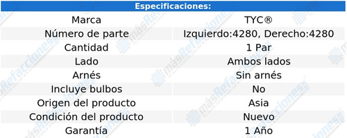 Par Juego Calaveras Honda City  2014 - 2018 Int C/foco Tyo Foto 2