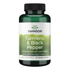 Turmeric & Black Pepper 90 Veg Swanson